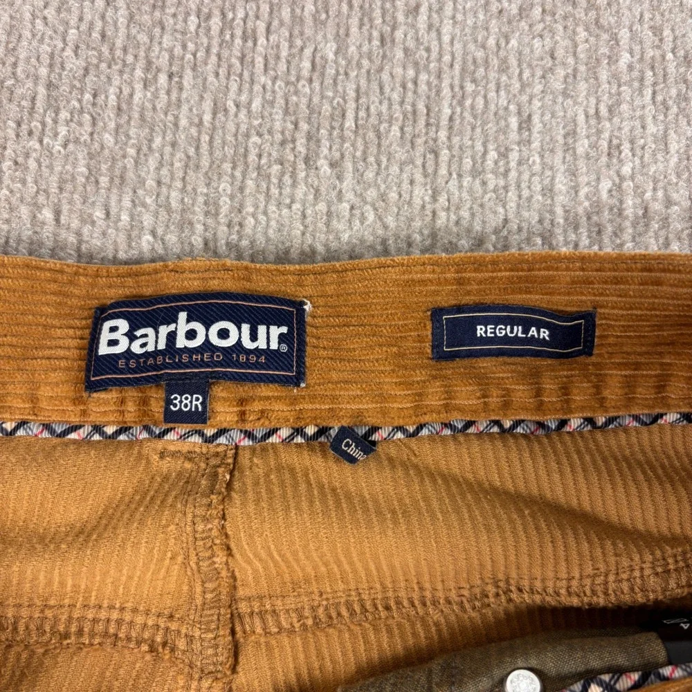 Barbour Golden Brown 5-Pocket Corduroy‎ Chino Pants Men's Size 38R EUC